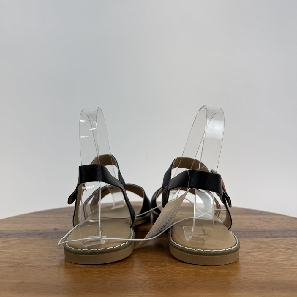 New Girls Big Kids Tucker + Tate Tarya Black Strappy Adjustable Sandals Size 3 Y - Picture 6 of 8